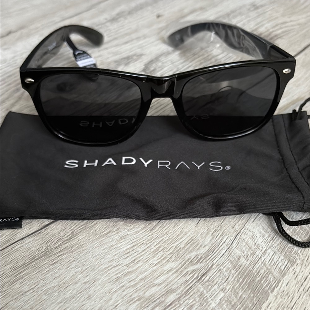 Shady Rays Black Polarized Sunglasses Sleek Design